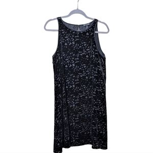 Eileen Fisher Black Burnout Velvet Sleeveless Cocktail Dress Size XS Holiday